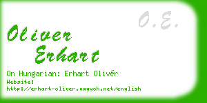 oliver erhart business card